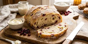 Resep Soft Sourdough Cranberry Cheese yang Lembut dan Creamy