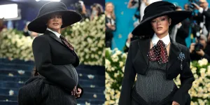 Rihanna Tunjukkan Perut Besarnya di Met Gala 2025, Hamil Anak Ketiga dengan A$AP Rocky