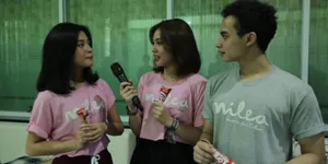 Roadshow di Bogor, Vanesha Prescilla Antusias Ajak Nonton Film Milea Bersama Cornetto