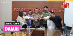 Robby Purba & Marlene Hariman Bertemu Satpam Nazarius Di Polsek Menteng, Semua Sepakat Damai