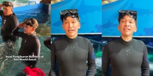 Ruben Onsu Kibarkan Bendera di Kolam Hiu untuk HUT RI ke-80, Rela Istirahat Total