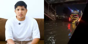 Sedih, Subuh-Subuh Jirayut Lewati Jalan Banjir: Ini Mobil Baru Beli, Doain Guys!
