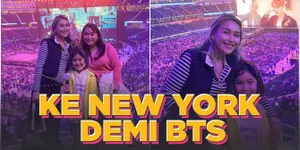 Seru Banget! Ayu Ting Ting Nonton Konser BTS di New York