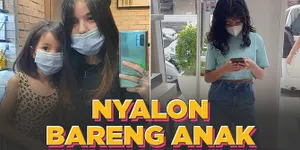 Sheila Marcia Nyalon Bareng Anak, Rambut Baru Leticia Bikin Makin Cantik
