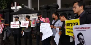 Solidaritas Untuk Keselamatan, Jurnalis di Malang Lakukan Aksi Tutup Mulut