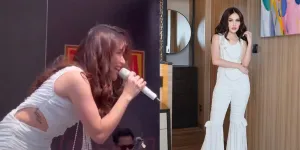 Tampil di Panggung Kenakan Jumpsuit Putih, Tatonya Jadi Sorotan Netizen!
