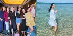 Tergabung dalam Geng Cendol Nagita Slavina, Ini 7 Potret Titi Kamal yang Kalem - Gaya Pakaian Selalu Dipuji dan Sopan Meski di Pantai
