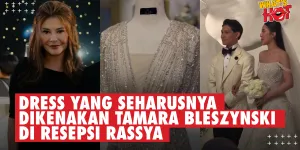 Teuku Rassya Spill Dress Yang Seharusnya Dikenakan Tamara Bleszynski Di Malam Resepsi
