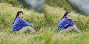 Tissa Biani Bangga Rayakan Ultah Mama di Puncak Merbabu