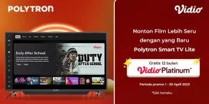 Vidio Hadirkan Koleksi Konten Hiburan Terlengkap Melalui Polytron Smart TV Lite Dengan Preload App & Dedicated Button Vidio