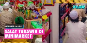 Viral Jamaah Menunaikan Ibadah Salat Tarawih di Minimarket