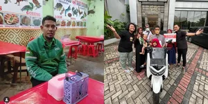 Viral! Motor Ojol Dibawa Kabur, Gilang Juragan 99 & Marshel Widianto Beri Hadiah Motor Baru