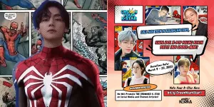 [VOTE HERE] Potret V BTS Saat Diedit Jadi Spider-Man, Ganteng Banget Pancarkan Aura Superhero