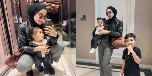 Zaskia Sungkar Pamer OOTD Serba Hitam Bareng Anak, Gaya Hijabnya Curi Perhatian