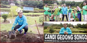 10 Foto Abdul Idol Ikut Turun ke Lapangan Tanam Pohon Untuk Pertama Kali