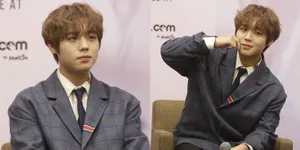 10 Foto Ganteng Park Jihoon Pamer Deretan Pose dan Aegyo Super Unyu di Preskon Konser Jakarta