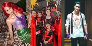 10 Gaya Selebriti Ikut Rayakan Halloween 2022, Keluarga Ruben Onsu Kompak Jadi Vampir - Natasha Wilona Totalitas Pakai Kostum dan Makeup Menyeramkan