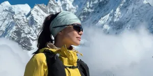 10 Potret Angela Gilsha Mendaki ke Everest Base Camp, Penuh Rasa Takjub