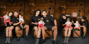 10 Potret Denny Caknan dan Bella Bonita Foto Keluarga, Simulasi Dua Anak - Bikin Teringat Dek Cunda Seharusnya Terlahir Kembar