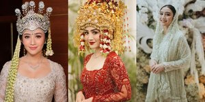 10 Potret Febby Rastanty Cantik Berkebaya dari Lamaran, Akad hingga Resepsi: Pakai Siger Sunda hingga Kesuhun Palembang