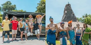 10 Potret Keseruan Raffi Ahmad dan Nagita Slavina berkunjung ke Kampung Wisata di Sumba