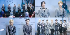 10 Potret Konferensi Pers NCT Dream Jelang ''THE DREAM SHOW2 : In A DREAM' in JAKARTA' Hari Pertama, Para Bujang Gantengnya Kelewatan