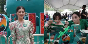 10 Potret Nagita Slavina, Fuji, & Sarwendah Nikmati Kuliner Nusantara di Festival Jajan Bango 2023