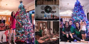 10 Potret Perayaan Natal Keluarga Momo Geisha, Penuh Dekorasi Mewah Hingga Pohon Natal yang Terlalu Canggih