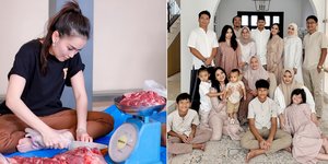 10 Potret Selebriti Indonesia Rayakan Idul Adha, Kumpul Hangat Bersama Keluarga - Jadi Tukang Daging