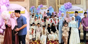 10 Potret Tasyakuran dan Gender Reveal Anak Kedua Shindy Putri Bareng Anak Yatim, Dihadiri Inara Rusli - Oki Setiana Dewi dan Ria Ricis Absen