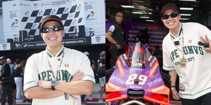 12 Potret Seru Jerome Polin Nonton MotoGP Mandalika, Dapat VIP Access hingga Grid Walk