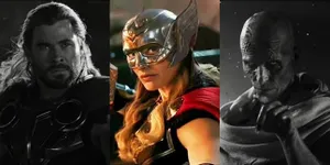 20 Fofo Adegan THOR: LOVE AND THUNDER, Thor Versi Perempuan Curi Perhatian - Gorr The God Butcher Muncul Pertama Kali