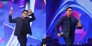 6 Potret Denny Caknan Bawa Pulang 3 Piala Sekaligus dalam Ajang Indonesian Dangdut Awards 2024, Ucapan Selamat dari Bella Bonita Jadi Sorotan 