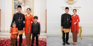 7 Foto Family Portrait Gibran Rakabuming Raka Sebagai Wakil Presiden RI di Istana, Si Cantik La Lembah Manah Jadi Sorotan 