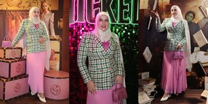 7 Gaya Tasyi Athasyia Nonton Film 'Wicked' Bawa Tas Pink Harga 100 Jutaan, Makin Langsing hingga Dipuji Mirip Barbie