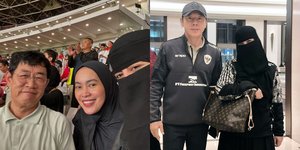 7 Momen Ummi Pipik Nonton Timnas di GBK, Foto Bareng 'Pakde' STY hingga Artis Korsel Lee Kyung Kyu