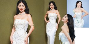 7 Potret Ariel Tatum Pamerkan Body Goals di Gala Premiere A Business Proposal, Cantik Pakai Gaun Putih