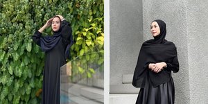 7 Potret Aura Kasih Dalam Balutan Hijab dan Busana Muslim, Tetap Cantik Penuh Pesona - Ramai Dipuji Netizen