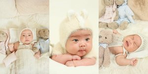 7 Potret Baby Noa Cucu Helmy Yahya Rayakan 50 Hari dengan Photoshoot Gemas, Jadi Naga Gemoy - Sempat Nangis di Depan Kamera