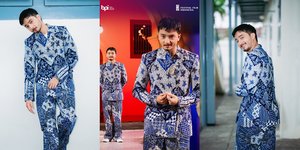 7 Potret Bryan Domani Ganteng Pakai Setelan Batik, Dibilang Mirip Baju Korpri hingga Piyama 