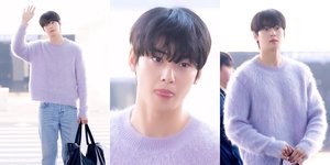 7 Potret Cha Eun Woo Berangkat ke Paris, Pancarkan Pesona Cowok Kue - Visual Ganteng Bikin Silau