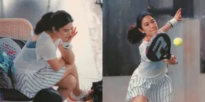 7 Potret Dian Sastrowardoyo Asyik Main Padel, Tetap Cantik Meski Sedang Bercucuran Keringat - Outfit Olahraganya Tetap Fashionable