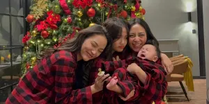 7 Potret Erika Carlina Rayakan Natal Bareng Fuji dan Rachel Vennya, Baby Andrew Gemas