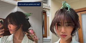 7 Potret Fuji Kabarkan Iguana Peliharaannya 'Pink' Mati Setelah Ditanya Netizen, Fuji: Good Bye Pink