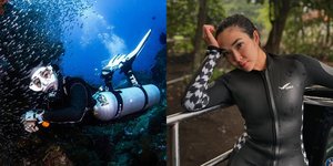 7 Potret Gisella Anastasia Diving di Tulamben dan Amed Bali Tunjukkan Keindahan Bawah Laut, Panen Pujian Keren Abis