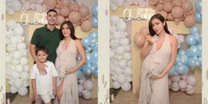 7 Potret Jessica Iskandar Tampil Menawan di Acara Baby Shower, Pakai Dress High Slit - Aura Bumil Makin Terpancar