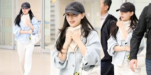 7 Potret Kim Ji Won Baru Pulang dari Hong Kong, Menawan dengan Gaya Effortless Chic - Cantiknya Paripurna Meski Minim Makeup