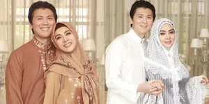 7 Potret Lebaran Syahrini yang Makin Cantik Pakai Hijab, Tampil Serasi Bareng Reino Barack