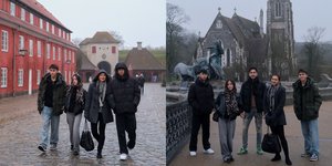 7 Potret Liburan Donna & Darius ke Copenhagen Bareng 3 Anak, Vibesnya Kayak Negeri Dongeng