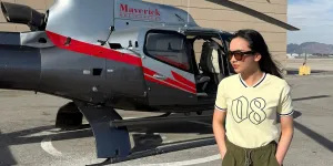 7 Potret Lyodra Liburan ke Arizona, Naik Helikopter - Nikmati Pemandangan Alam dari Atas 